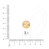 گوشواره طلا طرح تراش کد CE522