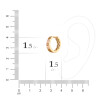 گوشواره طلا طرح LOVE کارتیه کد CE536