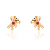 گوشواره طلا طرح تدی کد CE538