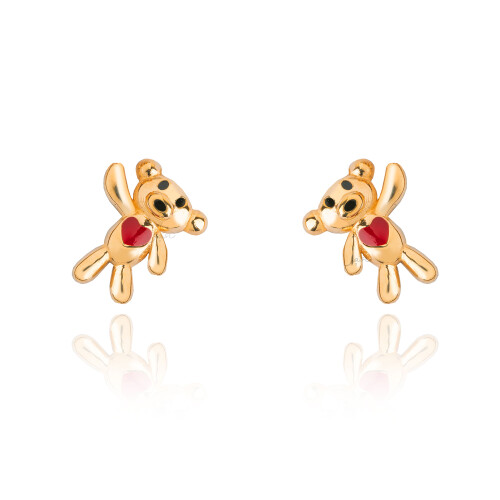 گوشواره طلا طرح تدی کد CE538