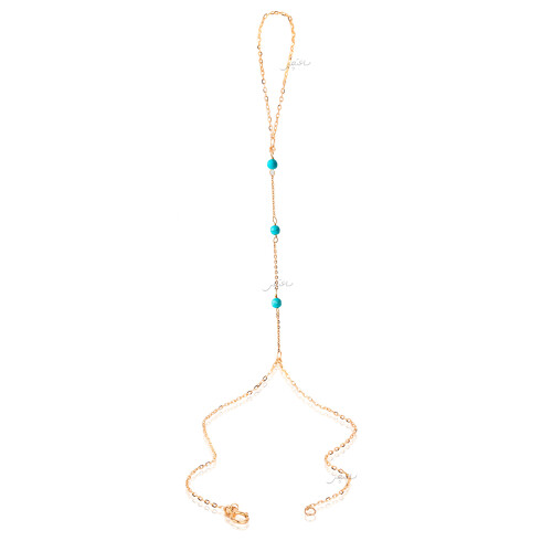 تمیمه طلا طرح فیروزه کد XT102