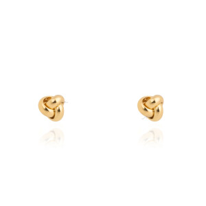 گوشواره طلا طرح گره مدل ساده کد CE542