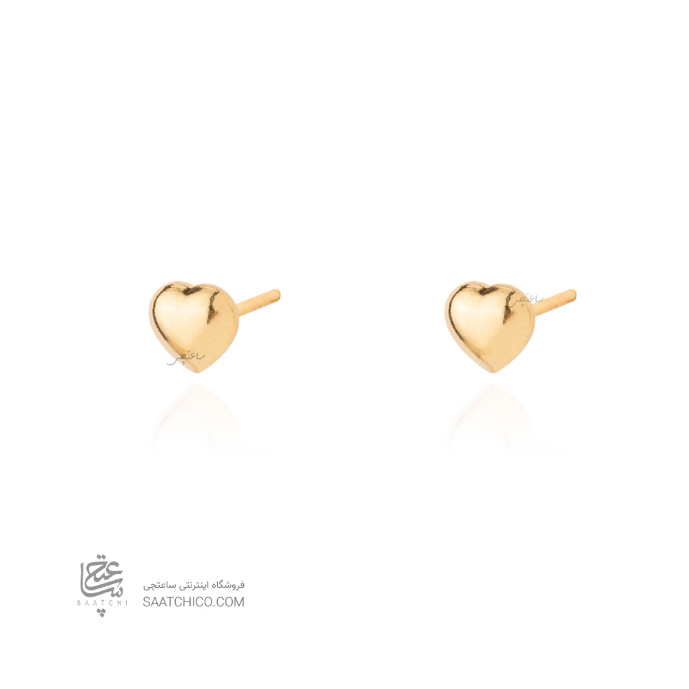 گوشواره طلا طرح قلب کد CE545
