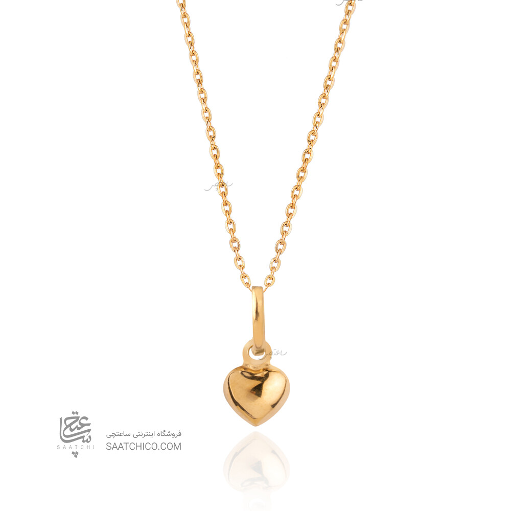 آویز طلا بدون زنجیر طرح قلب کد CP447