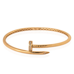 بنگل میخ طلا کارتیه با قفل اورجینال کد CB647