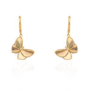 گوشواره طلا طرح پروانه کد CE548