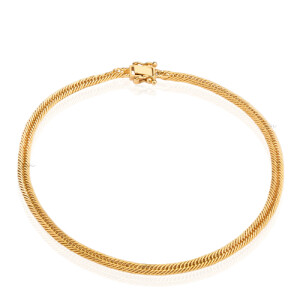 دستبند زنجیری طلا کد CB651