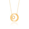 گردنبند طلا از کالکشن آژین طرح دایره کد CN736