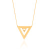 گردنبند طلا از کالکشن آژین طرح مثلث کد CN737