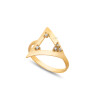انگشتر طلا از کالکشن آژین طرح مثلث کد CR878