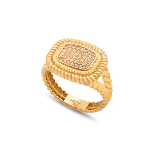 انگشتر طلا طرح پیج کد CR880