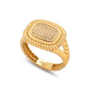 انگشتر طلا طرح پیج کد CR880