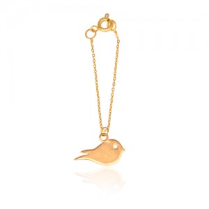 آویز ساعت طلا زنانه طرح پرنده کد WP305