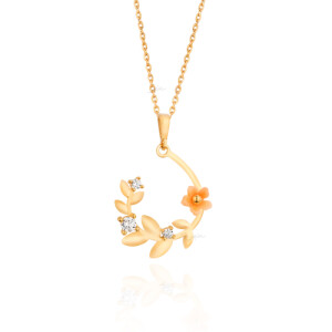 آویز طلا بدون زنجیر از کالکشن بهار کد XP262