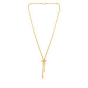 گردنبند طلا با پلاک پاپیون کد CN748